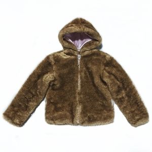 GAP Size 7/8 Faux Fur Coat